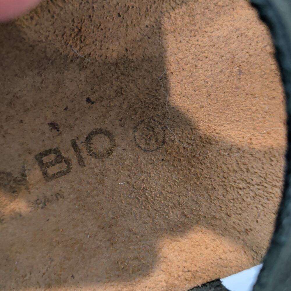 Bio Bio Women's Sz 39 (8.5) Black Leather Cork Sole Thong Sandals Comfort - Picture 5 of 8